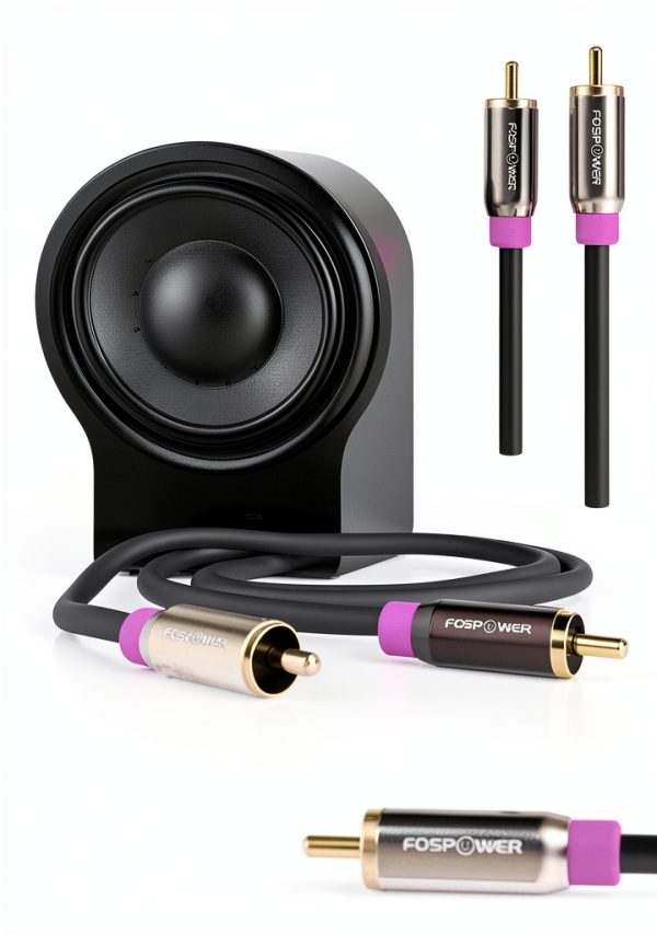 FosPower Subwoofer RCA Audio Cable 15 Feet-5