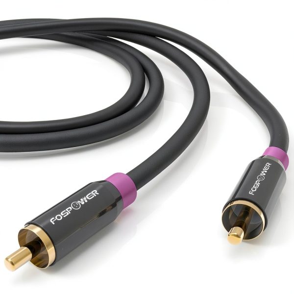 FosPower Subwoofer RCA Audio Cable 15 Feet-4