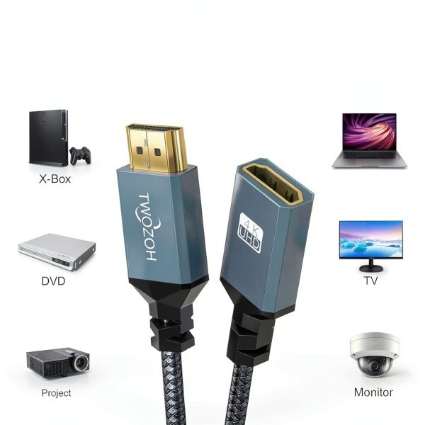 Twozoh HDMI Cables 4K UHD 60Hz High Speed-3