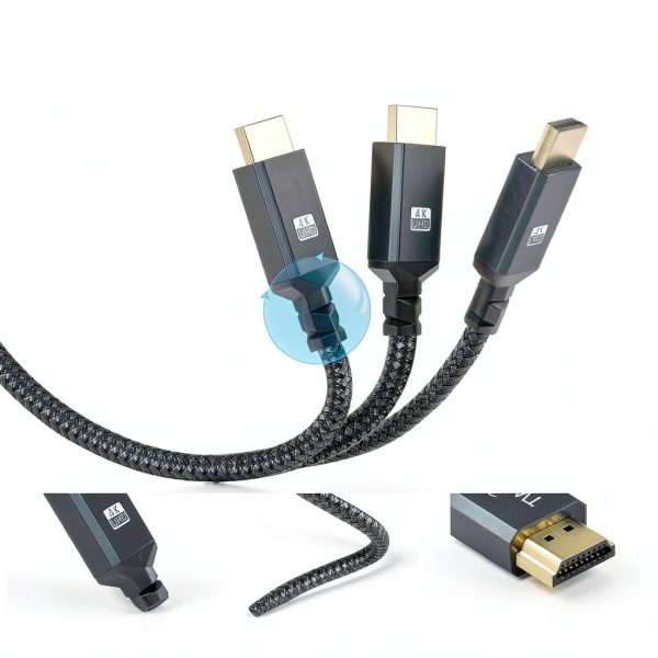 Twozoh HDMI Cables 4K UHD 60Hz High Speed-5