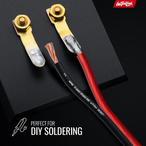 Install Link Speaker Wire 16 Gauge Copper Clad Aluminum-5