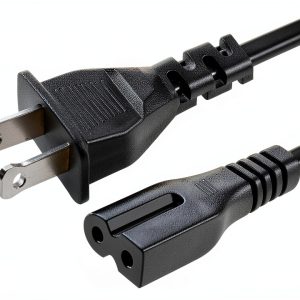 LORDTRONICS Polarized Power Cords 3FT Black-0