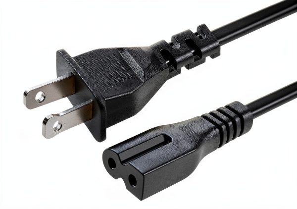 LORDTRONICS Polarized Power Cords 3FT Black-0