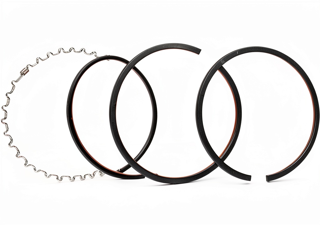 Installing Perfect Circle MAHLE Piston Ring Machined Design on a wooden workbench