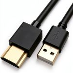 FAWETTY USB to HDMI Cable Black Aluminum 3ft-0