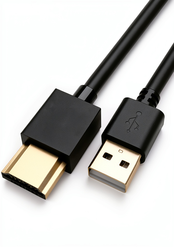 FAWETTY USB to HDMI cable powering a gaming console
