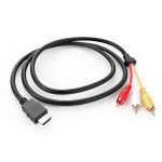 HDMI to RCA Cable Enetf Gold Plated Adapter-0