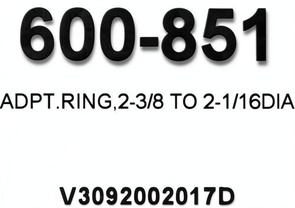 VDO Piston Ring 600 851 Reducing Set 2 3/8"-2 1/16" Heavy Duty-5