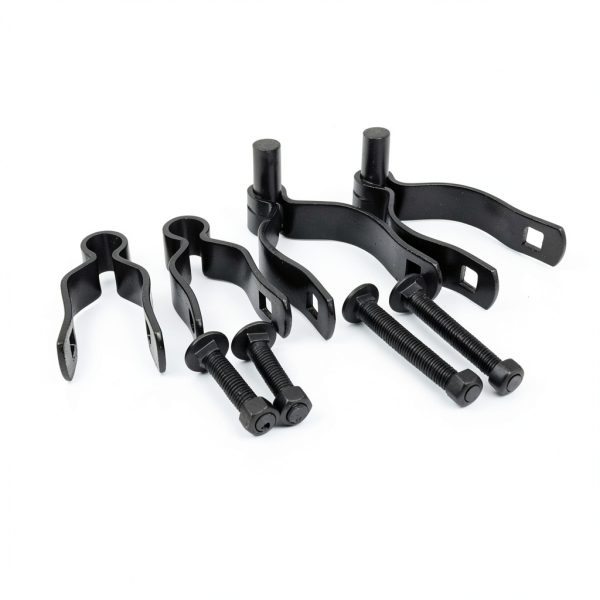 Black Coated Chain Link Walking Fence Gate 48" x 32" by MTB Supply-1