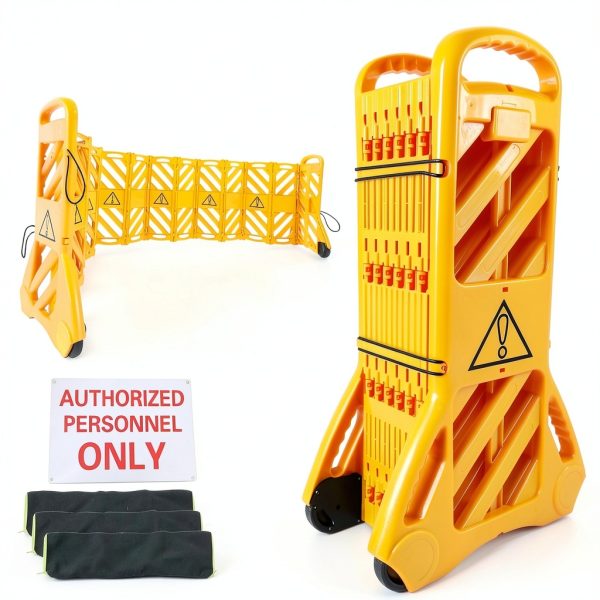 Portable Driveway Fence 13FT ZUVELLO Expandable Safety Barrier-0
