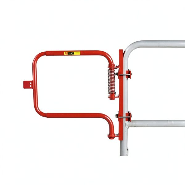 Little Giant Red Adjustable Spring Safety Gate SGS-R 24x24 Deck Gate-1