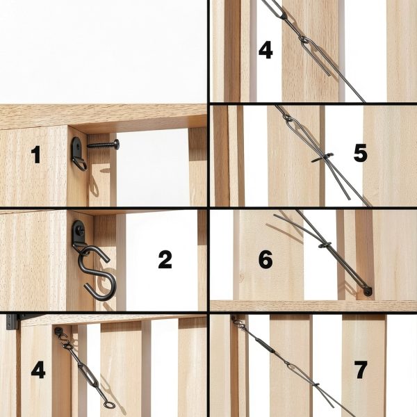 Anti Sag Gate Kit DURIGID Steel for Wooden Fence Black 2-Pack-4