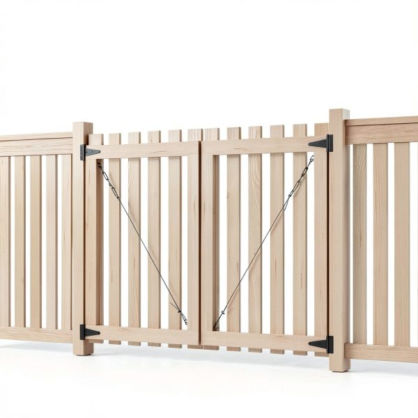 Anti Sag Gate Kit DURIGID Steel for Wooden Fence Black 2-Pack-5