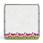Adjustable Chain Link Fence Gate Kit,Rust-Resistant Galvanized Garden Gate for Outside,Durable Outdoor Gate for Garden Fence, Pathways, Yards, and Driveways, 26"-72" Wide x 5' High-0