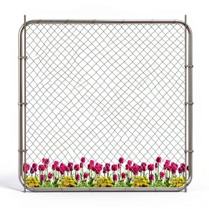 Adjustable Chain Link Fence Gate Kit,Rust-Resistant Galvanized Garden Gate for Outside,Durable Outdoor Gate for Garden Fence, Pathways, Yards, and Driveways, 26"-72" Wide x 5' High-0