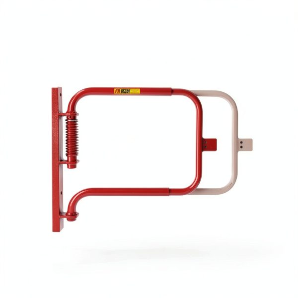 Little Giant Red Adjustable Spring Safety Gate SGS-R 24x24 Deck Gate-4