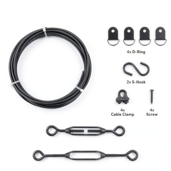 Anti Sag Gate Kit DURIGID Steel for Wooden Fence Black 2-Pack-2
