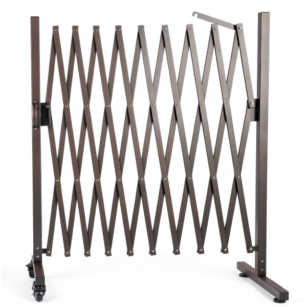 Retractable Driveway Fence Gate dearlomum 130in Expandable Barrier-0