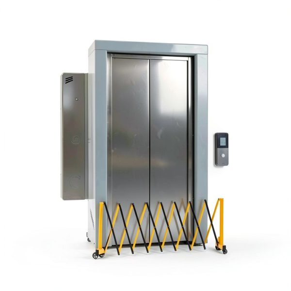 Expandable Barricade Gate Yellow 11.5FT Alloy Fence with Wheels-6