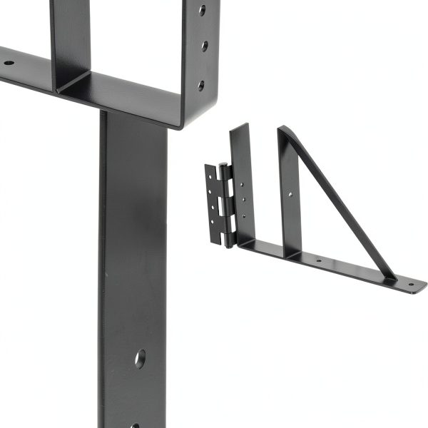Gate Corner Brace Bracket, Heavy Duty Fence Gate Frame Kit, Adjustable Anti-Sag Kit for Wooden Fence, Deck gate, Driveway, Shed Doors, Corral Gates,-6