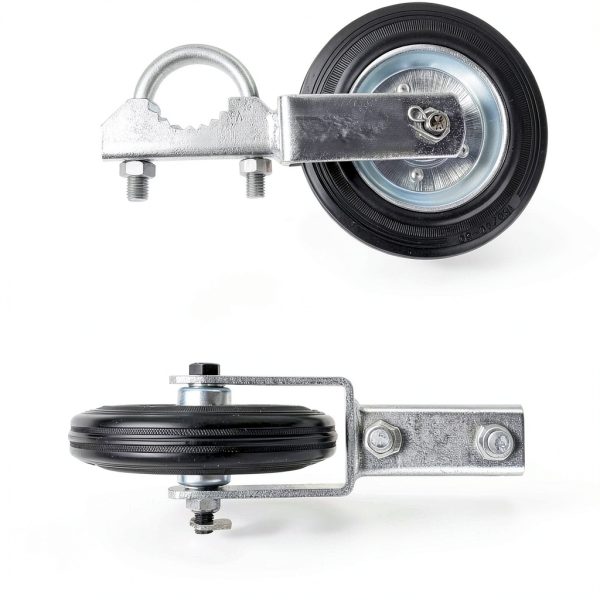 Mofeez Gate Wheel for Metal Swing Gate with 1-5/8" Thru 2" Gate Frames, Gate Support Wheel for Chain Link Fence, Prevent Gate from Dragging-1