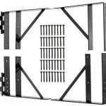 Gate Corner Brace Bracket, Heavy Duty Fence Gate Frame Kit, Adjustable Anti-Sag Kit for Wooden Fence, Deck gate, Driveway, Shed Doors, Corral Gates,-0