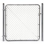 Adjust-A-Gate Chain Link Fence Gate Kit - Steel, 24-72" Silver-0