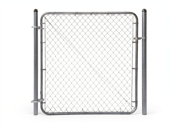 Adjust-A-Gate Chain Link Fence Gate Kit - Steel, 24-72" Silver-0