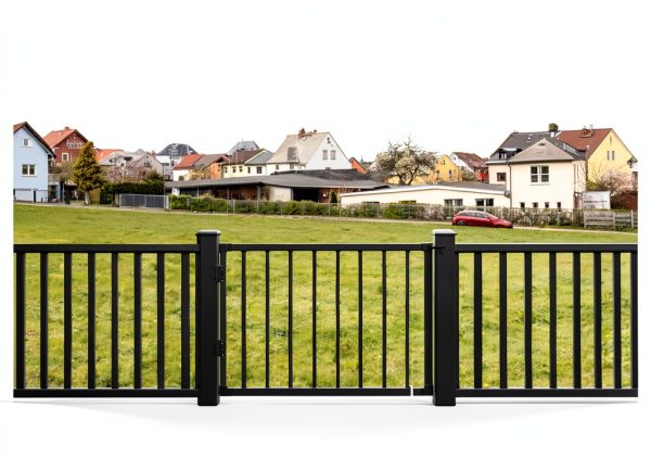 Deck Fence Gate Outdoor SunCrafts Duty Steel 32H Adjustable up to 48-4