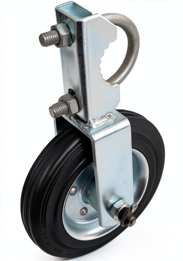 Mofeez Gate Wheel for Metal Swing Gate with 1-5/8" Thru 2" Gate Frames, Gate Support Wheel for Chain Link Fence, Prevent Gate from Dragging-4