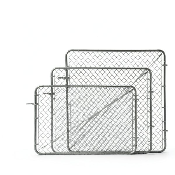 Adjust-A-Gate Chain Link Fence Gate Kit - Steel, 24-72" Silver-4