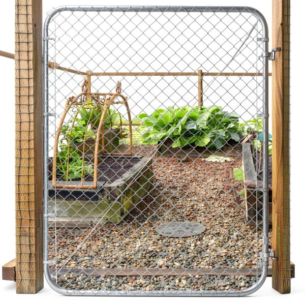 Adjust-A-Gate Chain Link Fence Gate Kit - Steel, 24-72" Silver-7