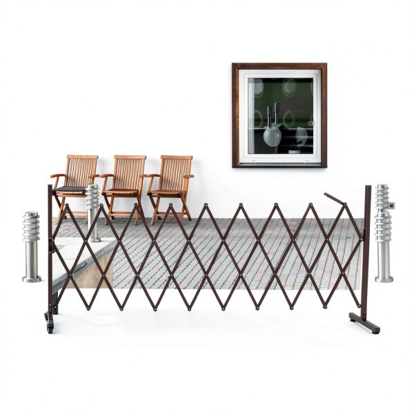 Retractable Driveway Fence Gate dearlomum 130in Expandable Barrier-2