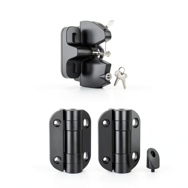 Outdoor Aluminum Deck Gate Kit 4ft x 36in with Latch Black Finish by-2